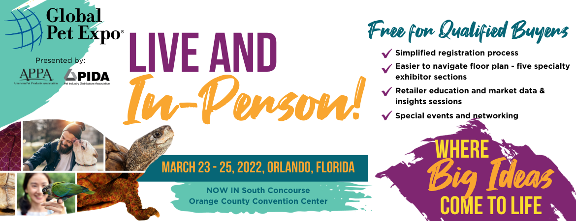 curli an der Global Pet Expo Orlando 2022